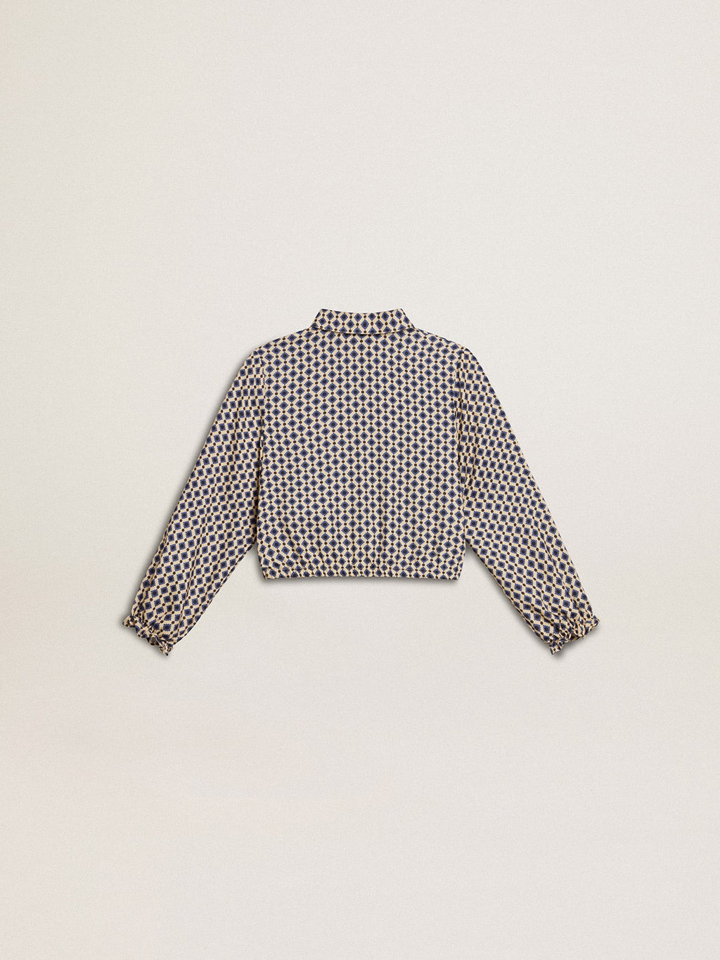 Girls' polo shirt with geometric print| Golden Goose