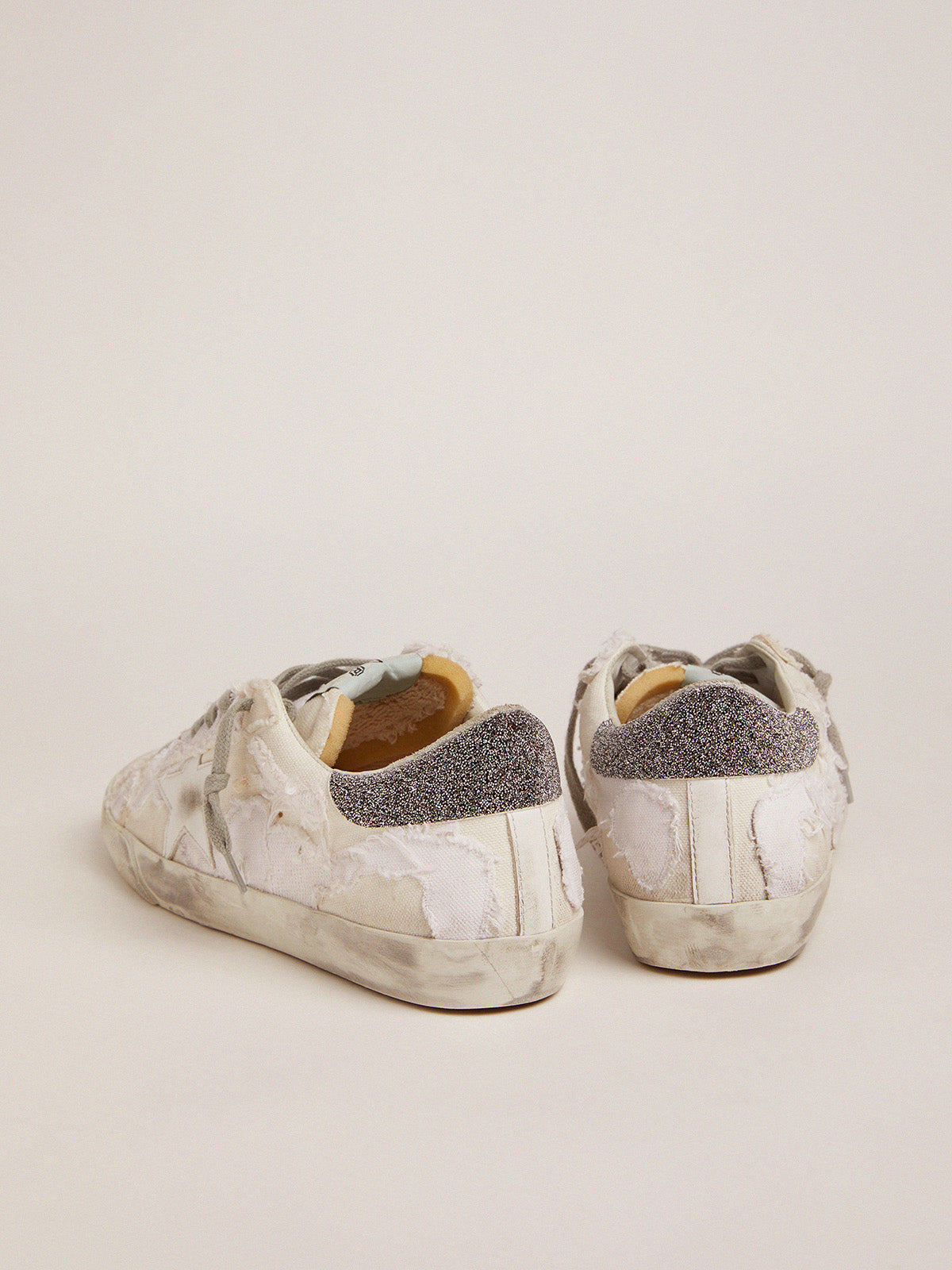 Women's Super-Star white sneakers with Swarovski| Golden Goose