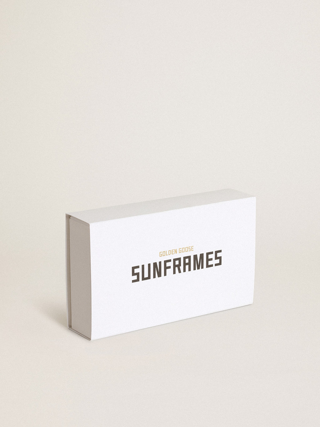 Square-style Sunframe Jamie with clear pink frame and pink lenses| Golden Goose