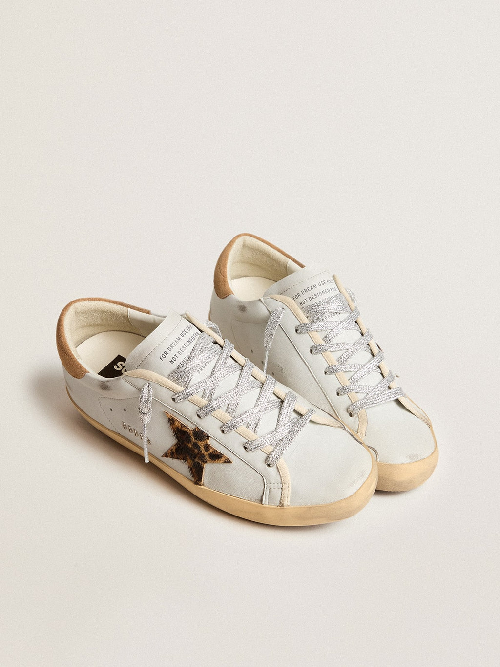 Women's Super-Star in nappa leather with pony skin star and suede heel tab| Golden Goose
