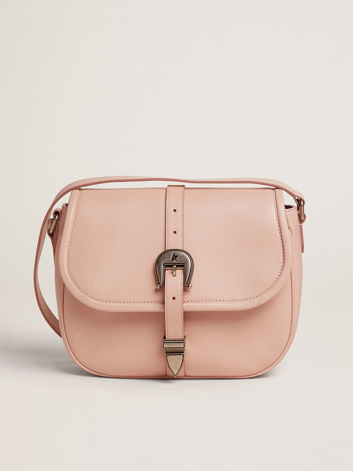 Medium Rodeo Bag in quartz-pink leather| Golden Goose