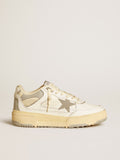 Men's Forty2 with grey star and white leather heel tab| Golden Goose