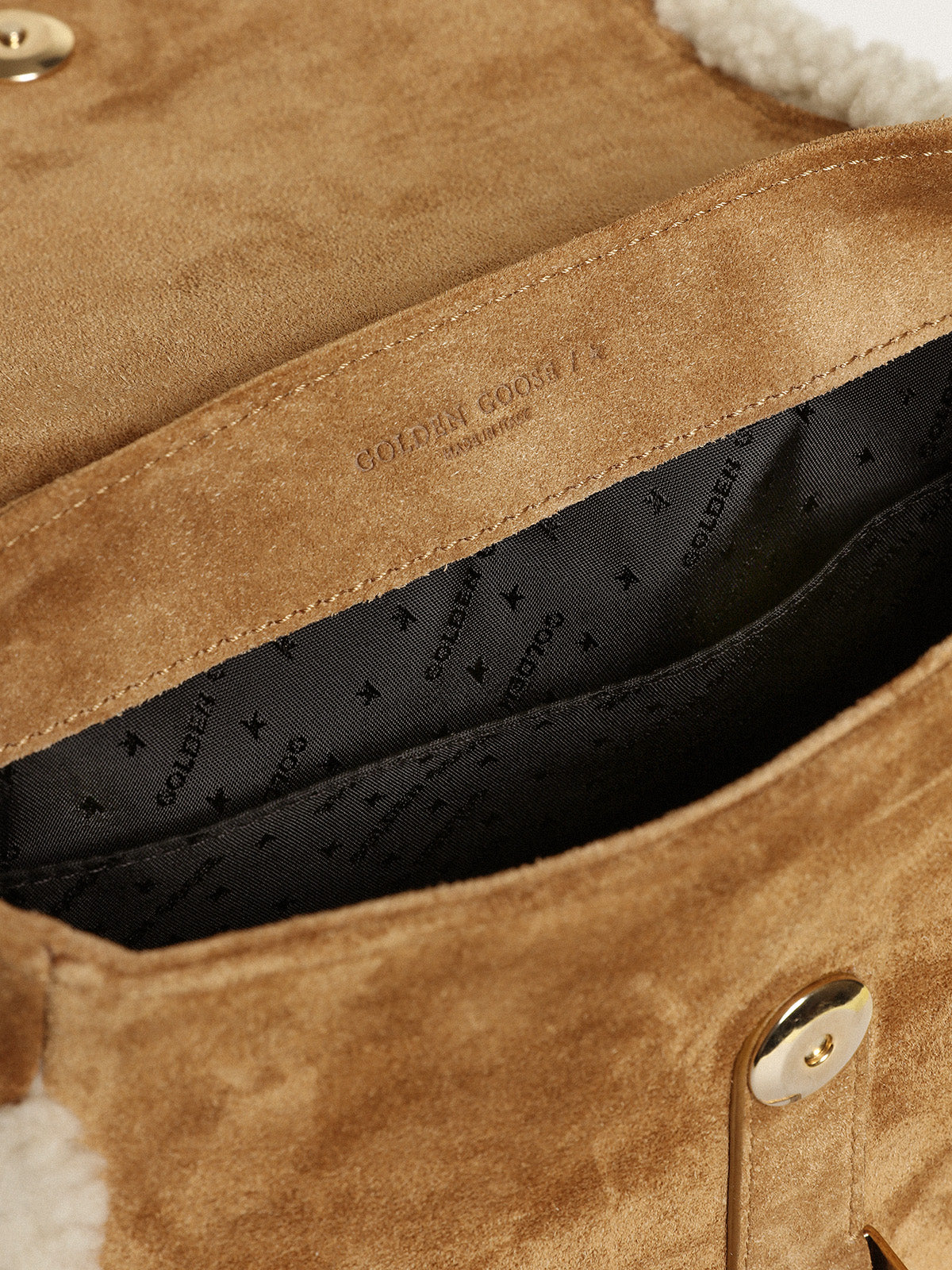 Women's Rodeo Bag in suede with shearling details| Golden Goose