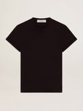 Golden Collection distressed T-shirt in vintage black| Golden Goose