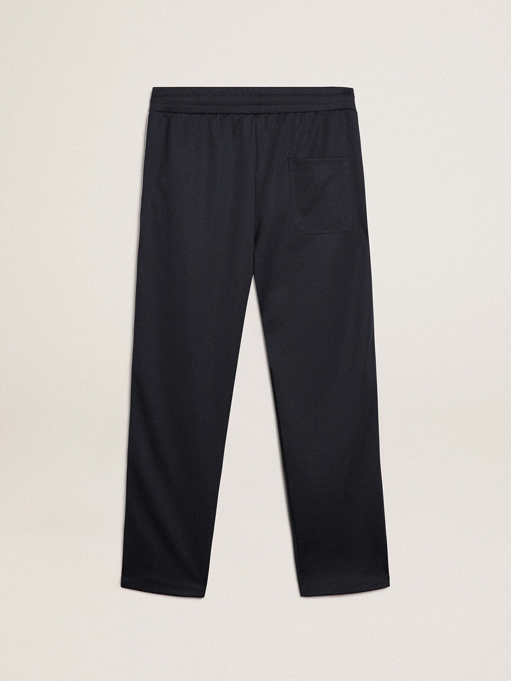 Dark blue joggers with contrasting strip and stars| Golden Goose