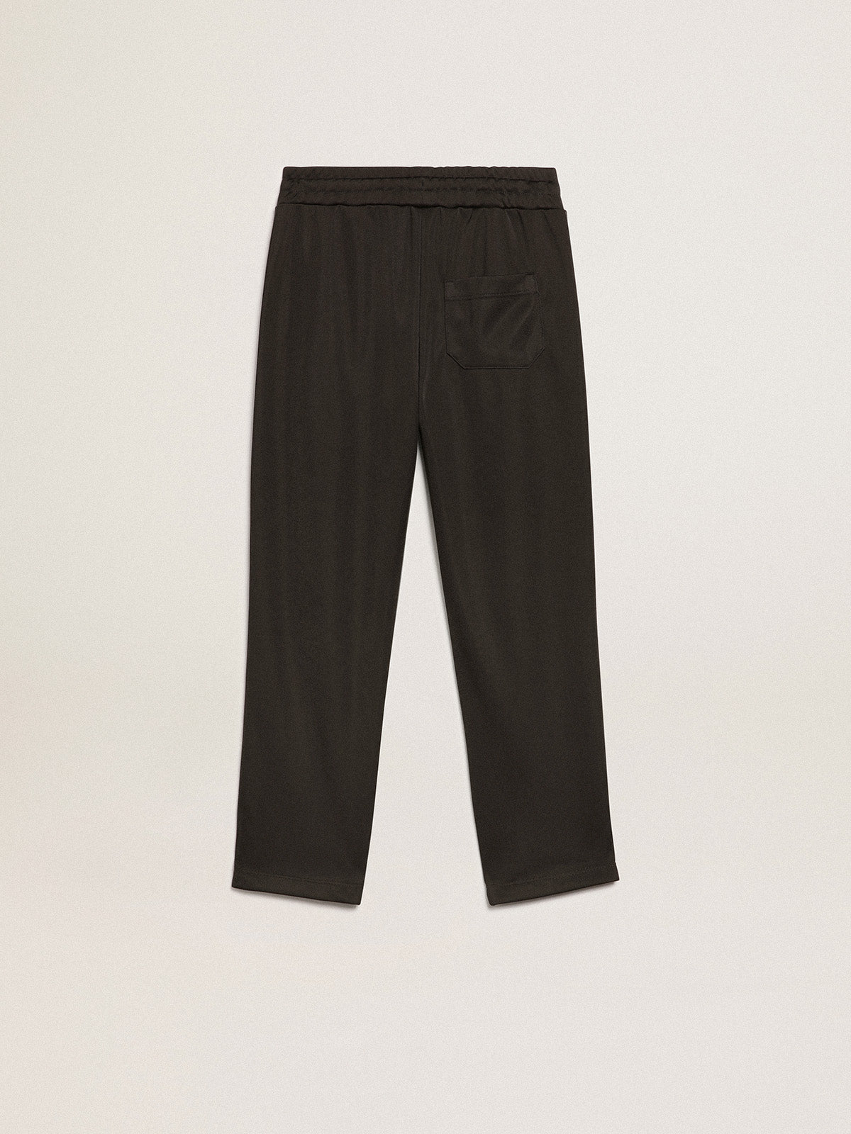 Black joggers with contrasting white stars| Golden Goose
