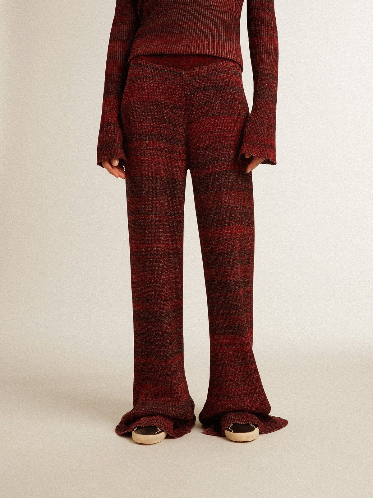Irregular-striped cotton pants| Golden Goose