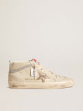 Women's Mid Star LTD with bronze leather star and Swarovski crystal flash| Golden Goose