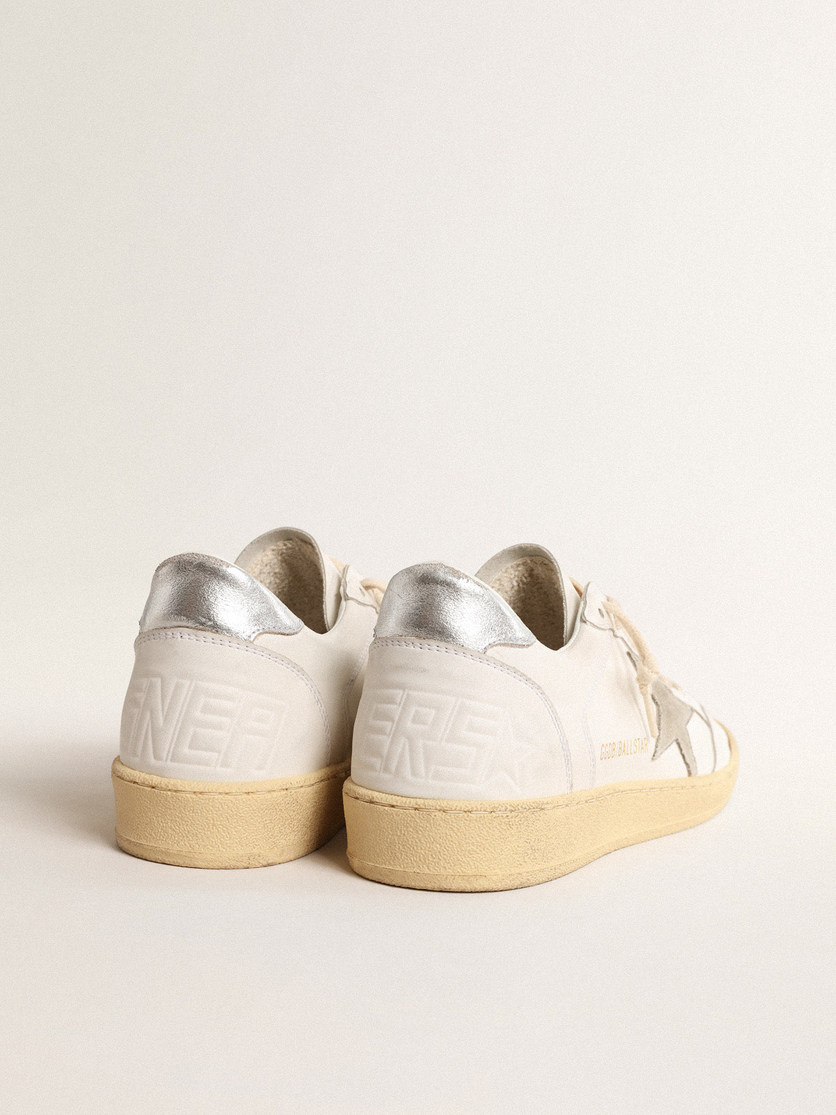 Ball Star with suede star and metallic leather heel tab| Golden Goose