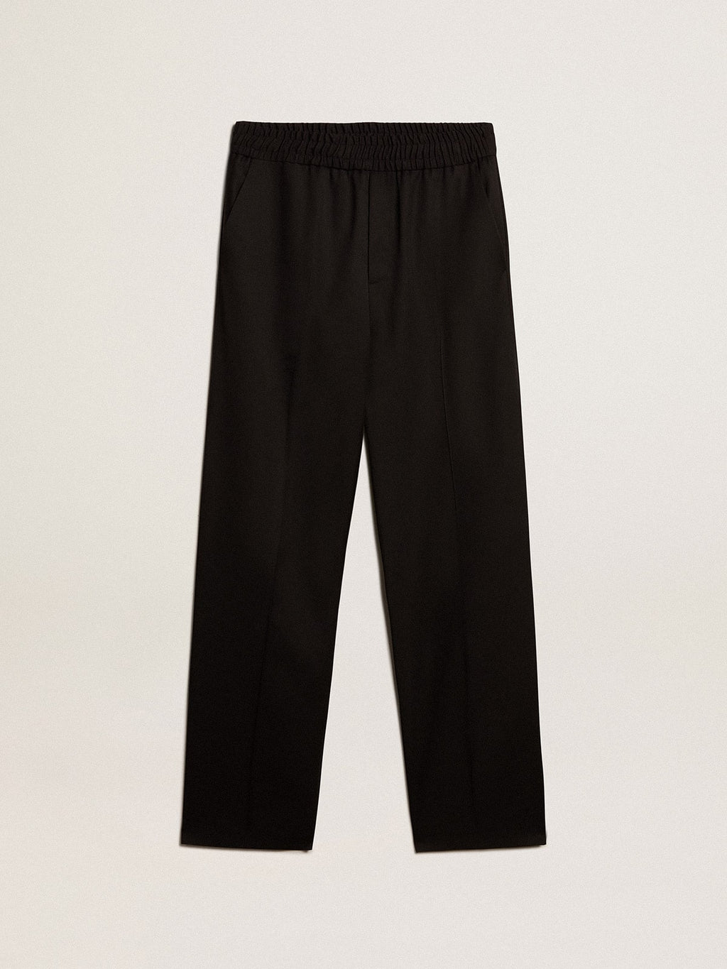 Men's joggers in black wool| Golden Goose