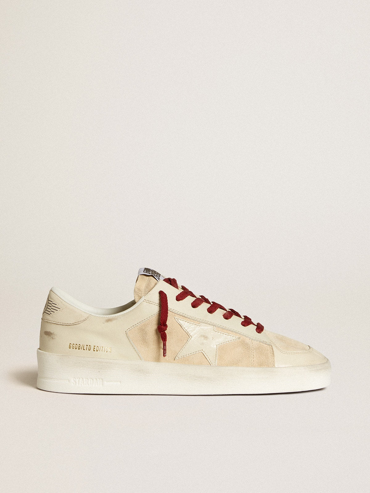 Men's Stardan LTD in suede with patent white leather star and heel tab| Golden Goose