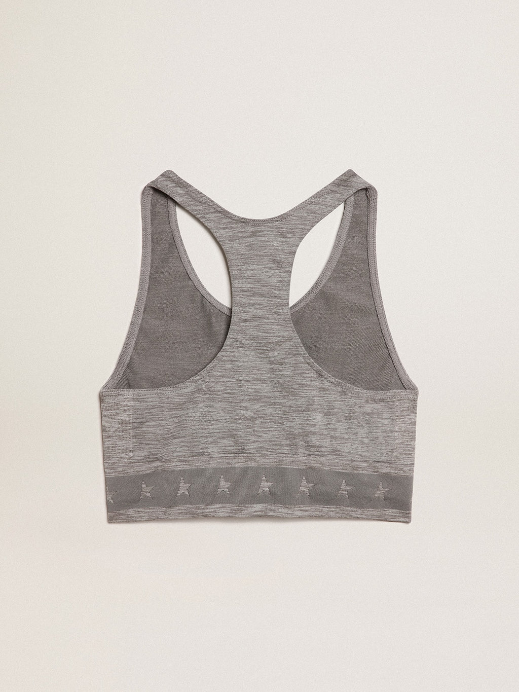 Gray melange athletic top| Golden Goose