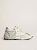 Men's Dad-Star in white and gray suede and white leather star| Golden Goose