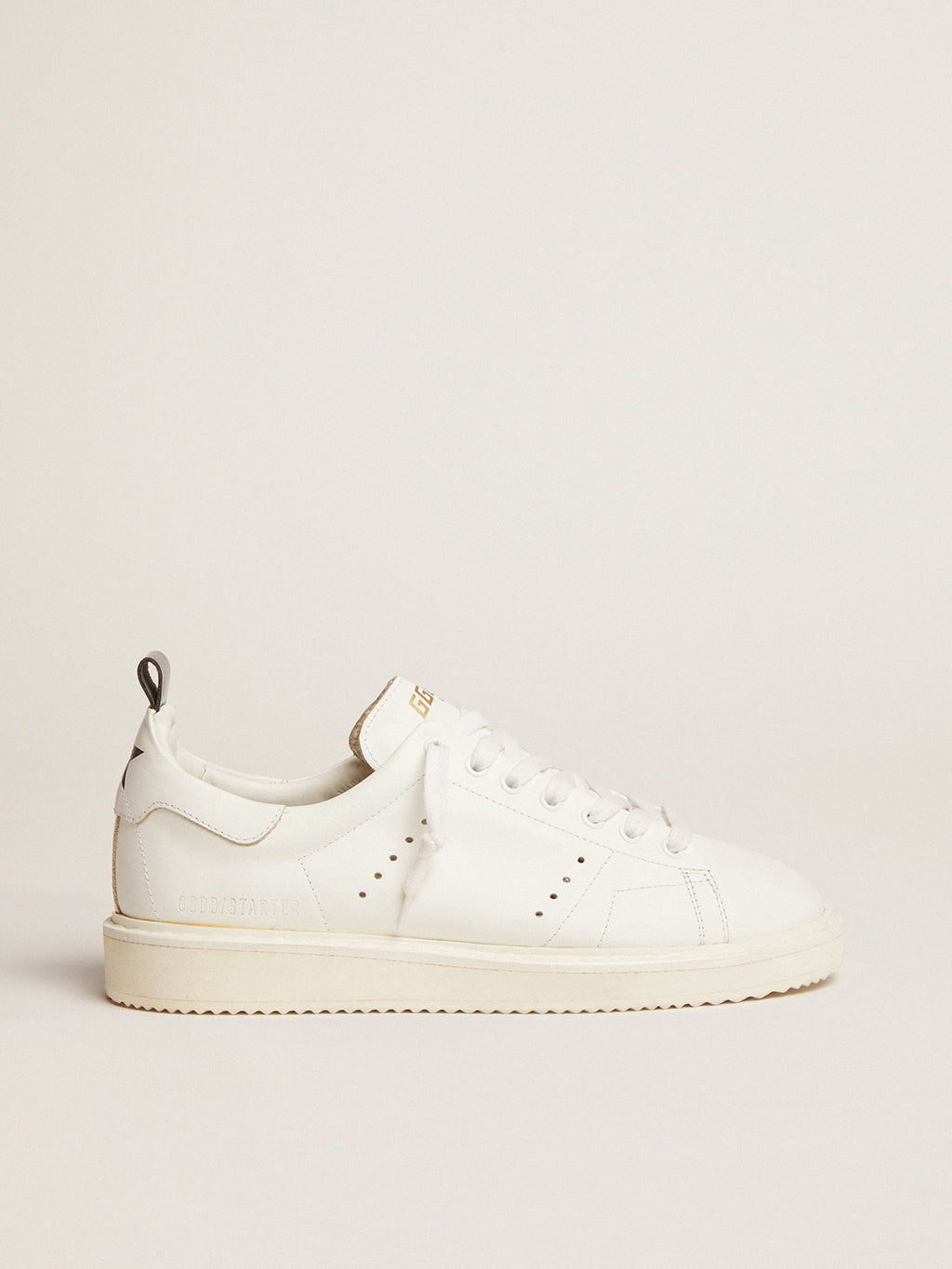 Men's Starter in leather with star on the heel tab| Golden Goose