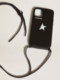 Cover for iPhone 12 and 12 Pro Max black with white logo| Golden Goose