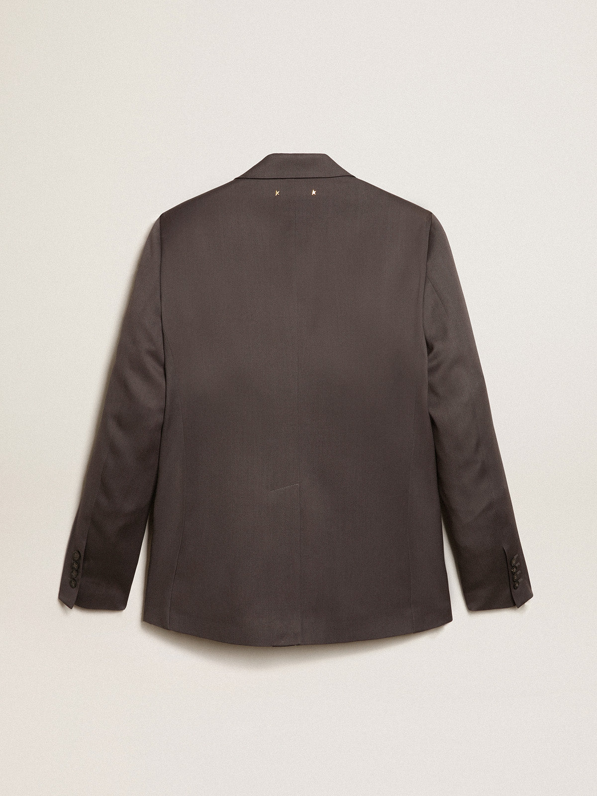Single-breasted blazer in gray wool| Golden Goose