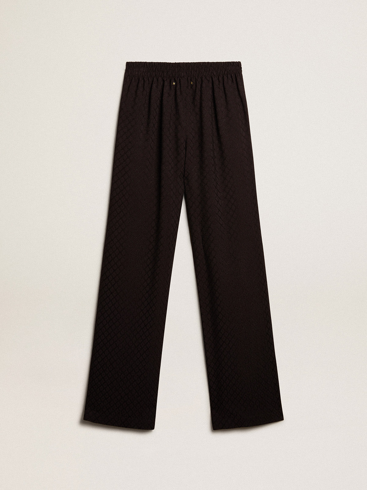Women's black viscose joggers| Golden Goose