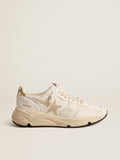 Running Sole LTD in nappa with suede star and gold heel tab| Golden Goose