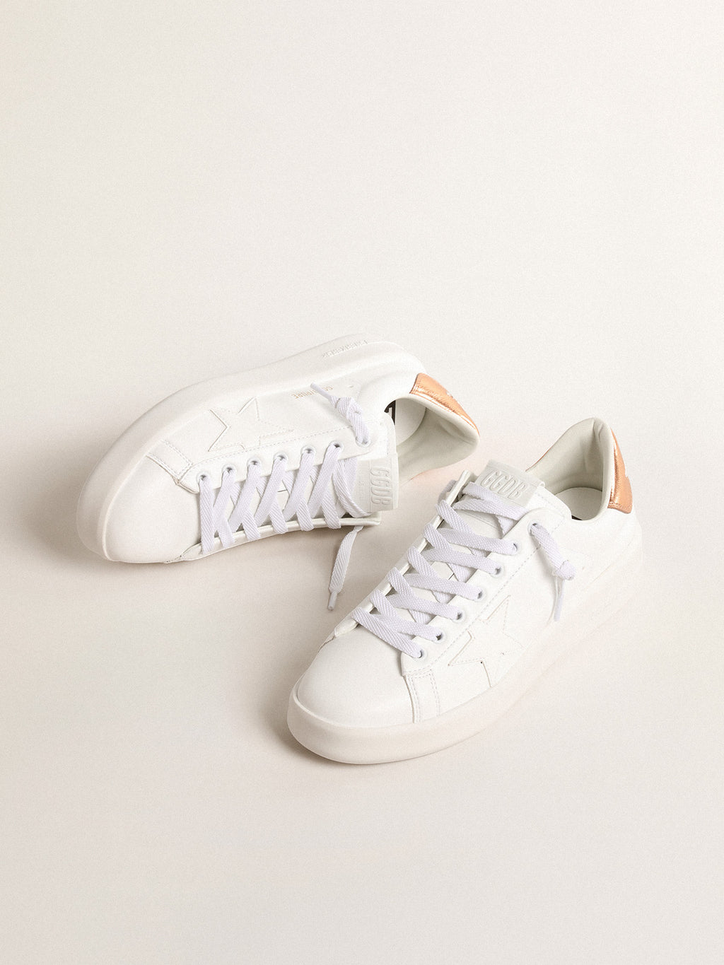 Bio-based Purestar with bronze metallic leather heel tab| Golden Goose