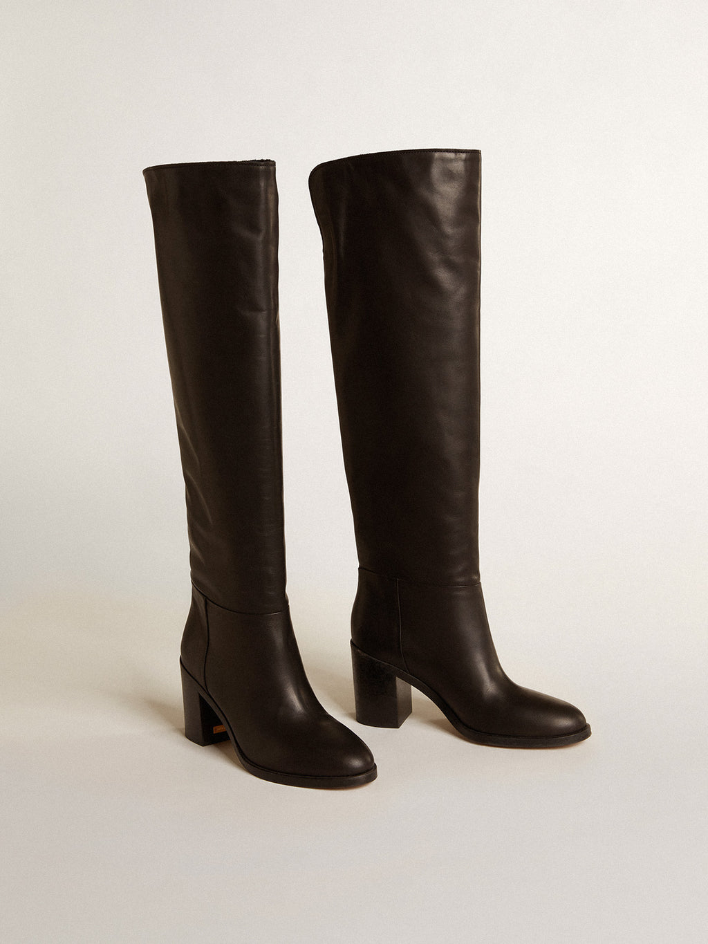 Vivienne knee-high boots in black leather| Golden Goose