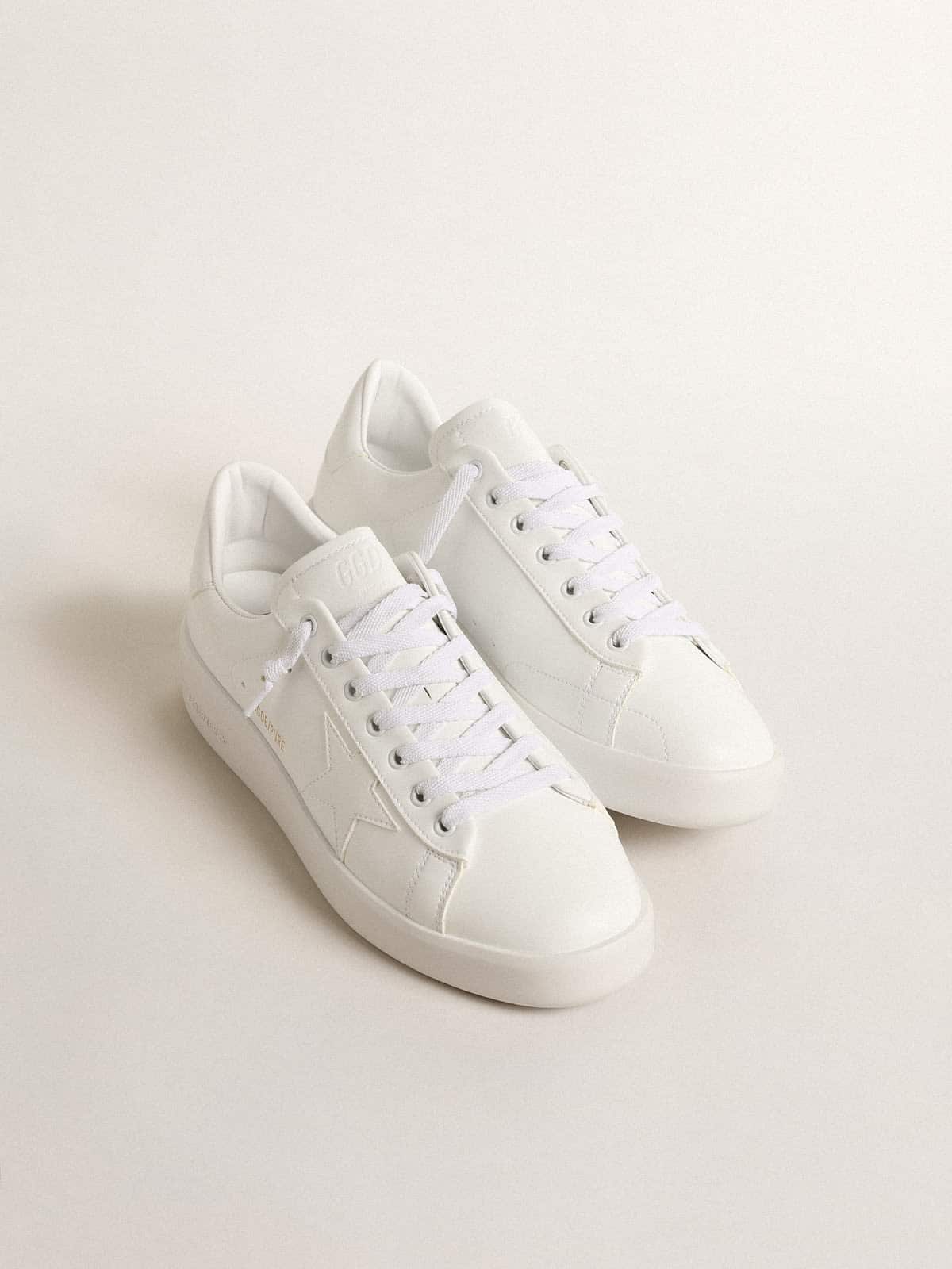 Women's bio-based Purestar with white star and heel tab| Golden Goose