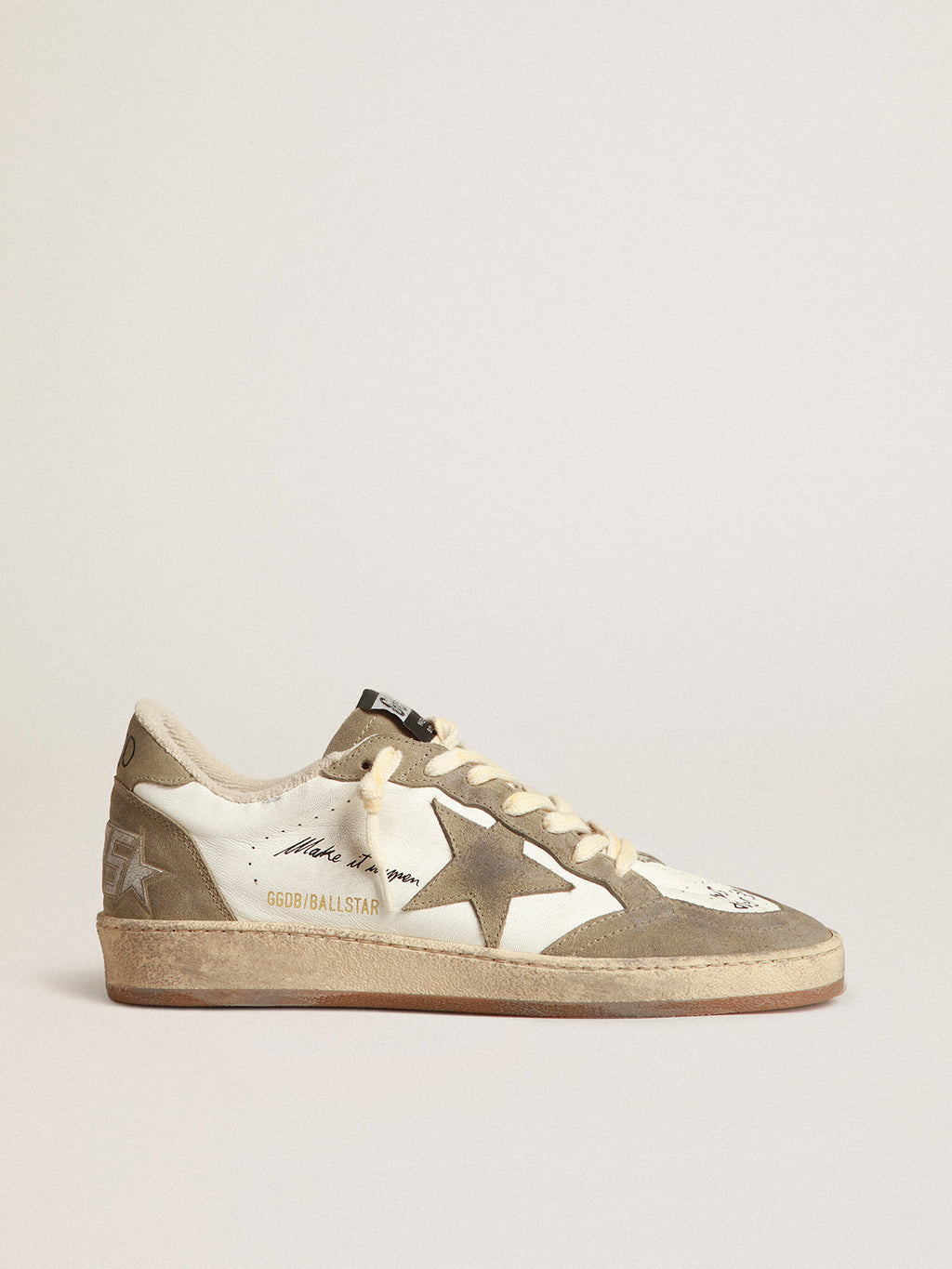 Men's Ball Star with dove-gray suede star and heel tab| Golden Goose