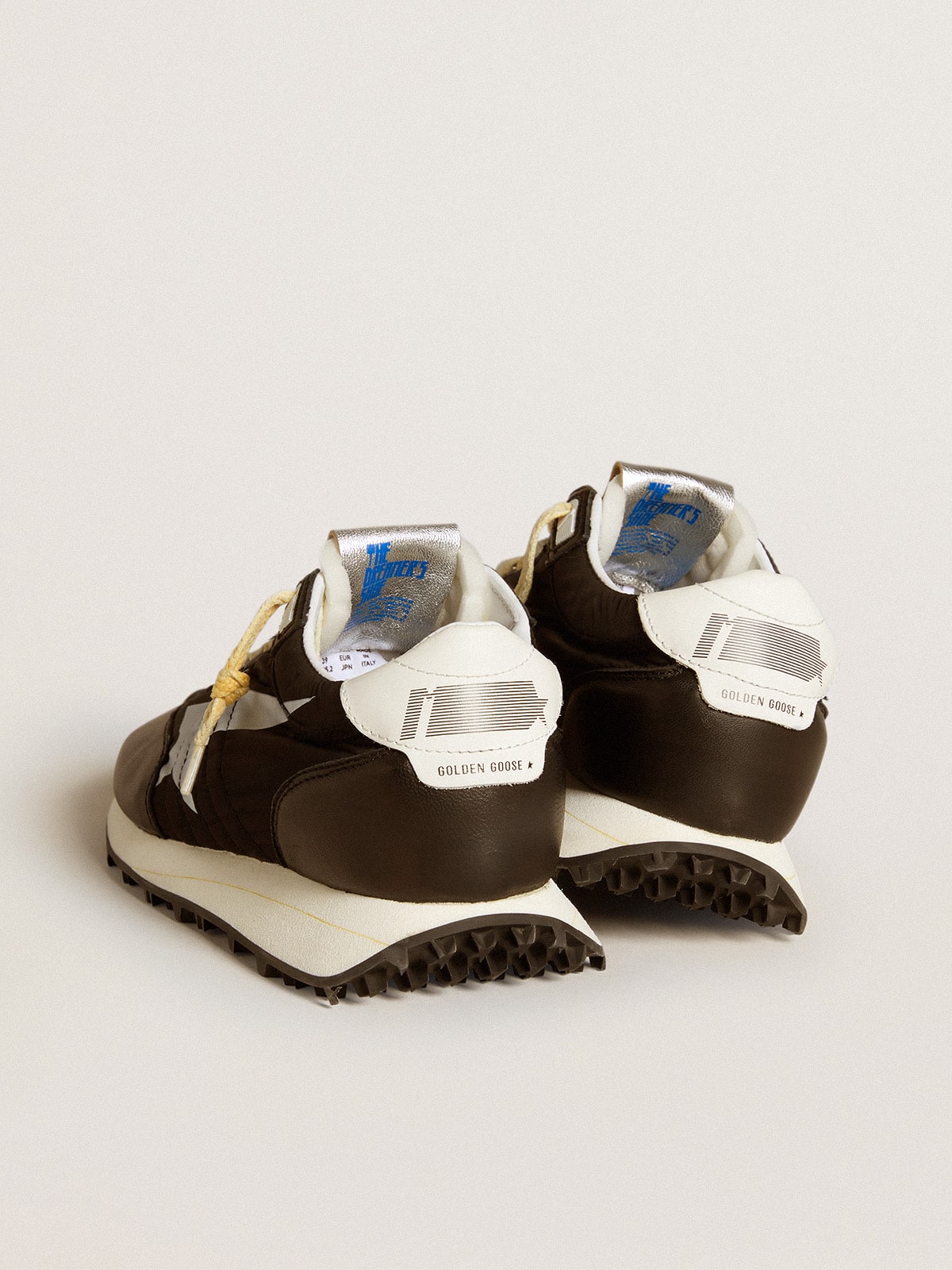 Women's Marathon with black nylon upper and white star| Golden Goose
