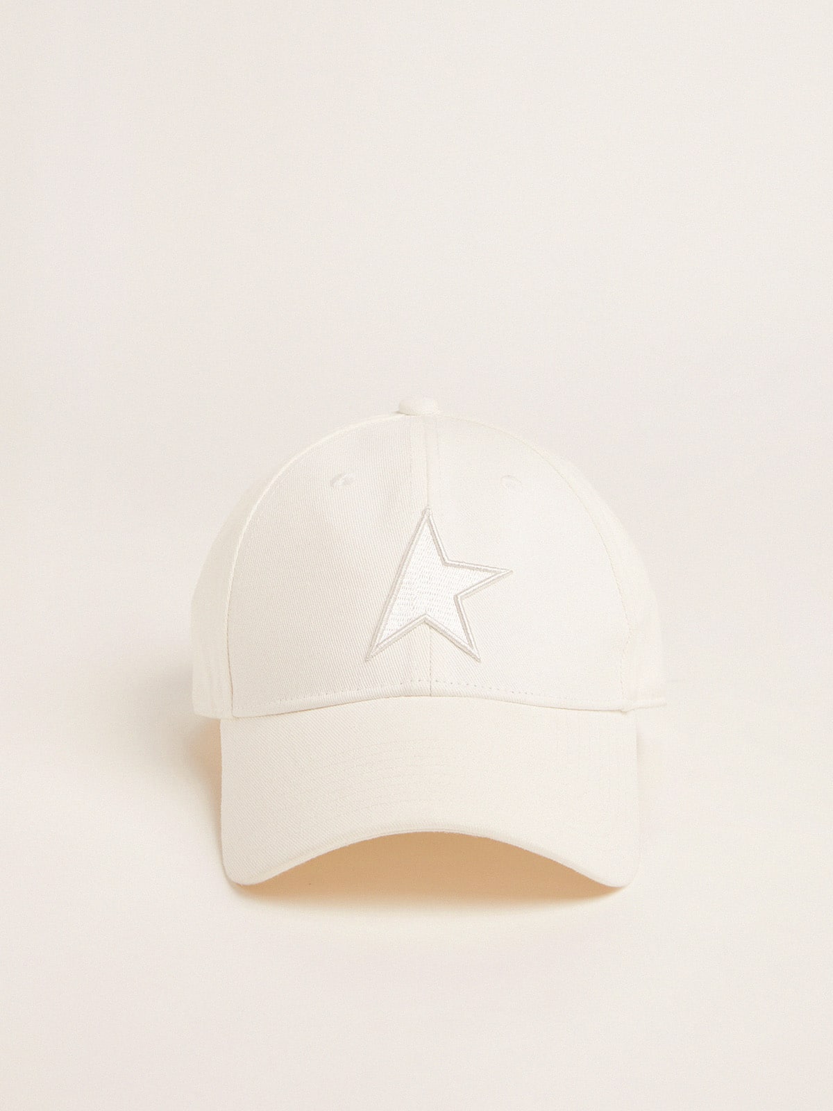 White baseball cap with star| Golden Goose