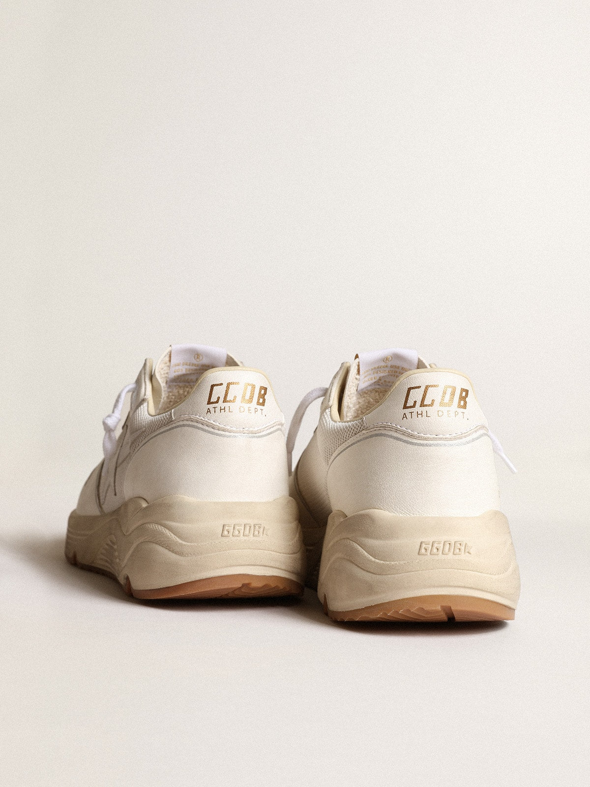 Men's Running Sole in mesh and white nappa| Golden Goose
