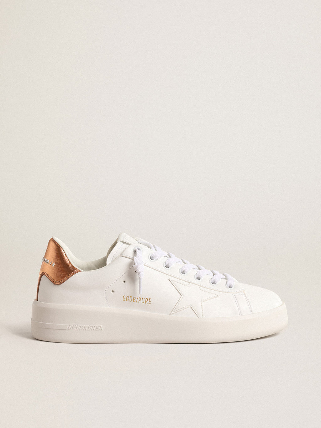 Bio-based Purestar with bronze metallic leather heel tab| Golden Goose