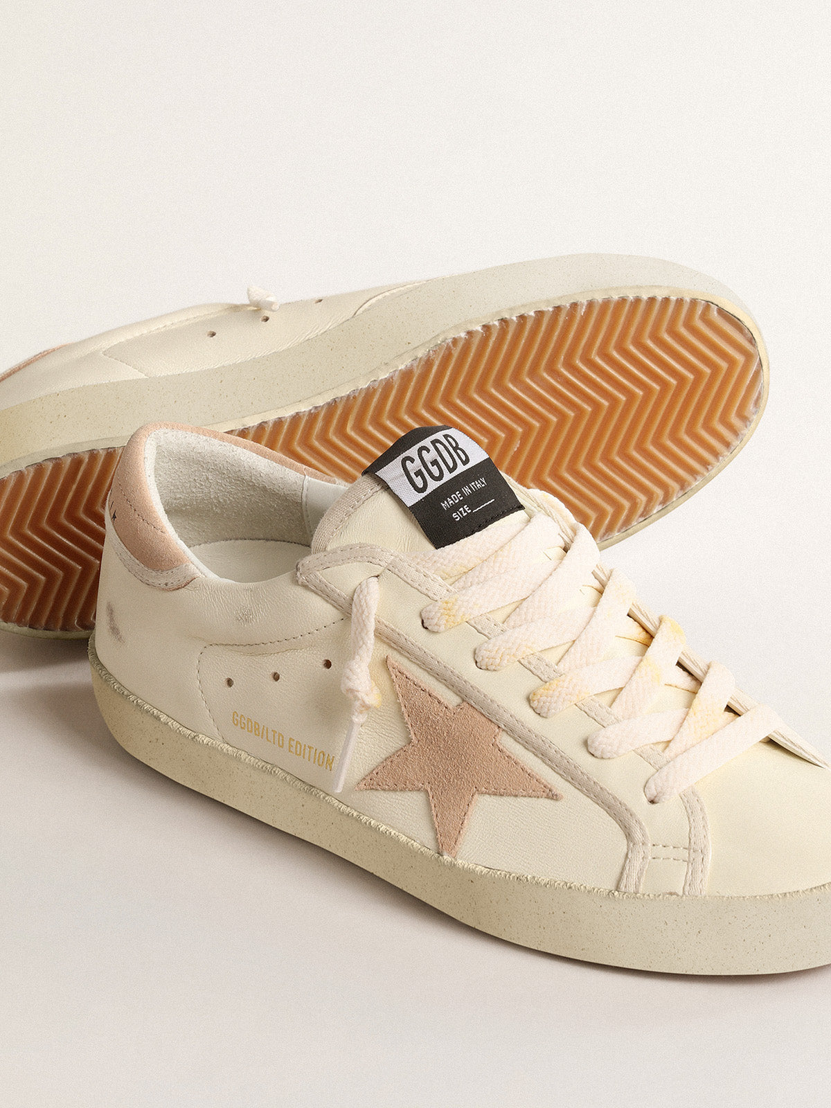 Women's Super-Star LTD in nappa with suede star and heel tab| Golden Goose