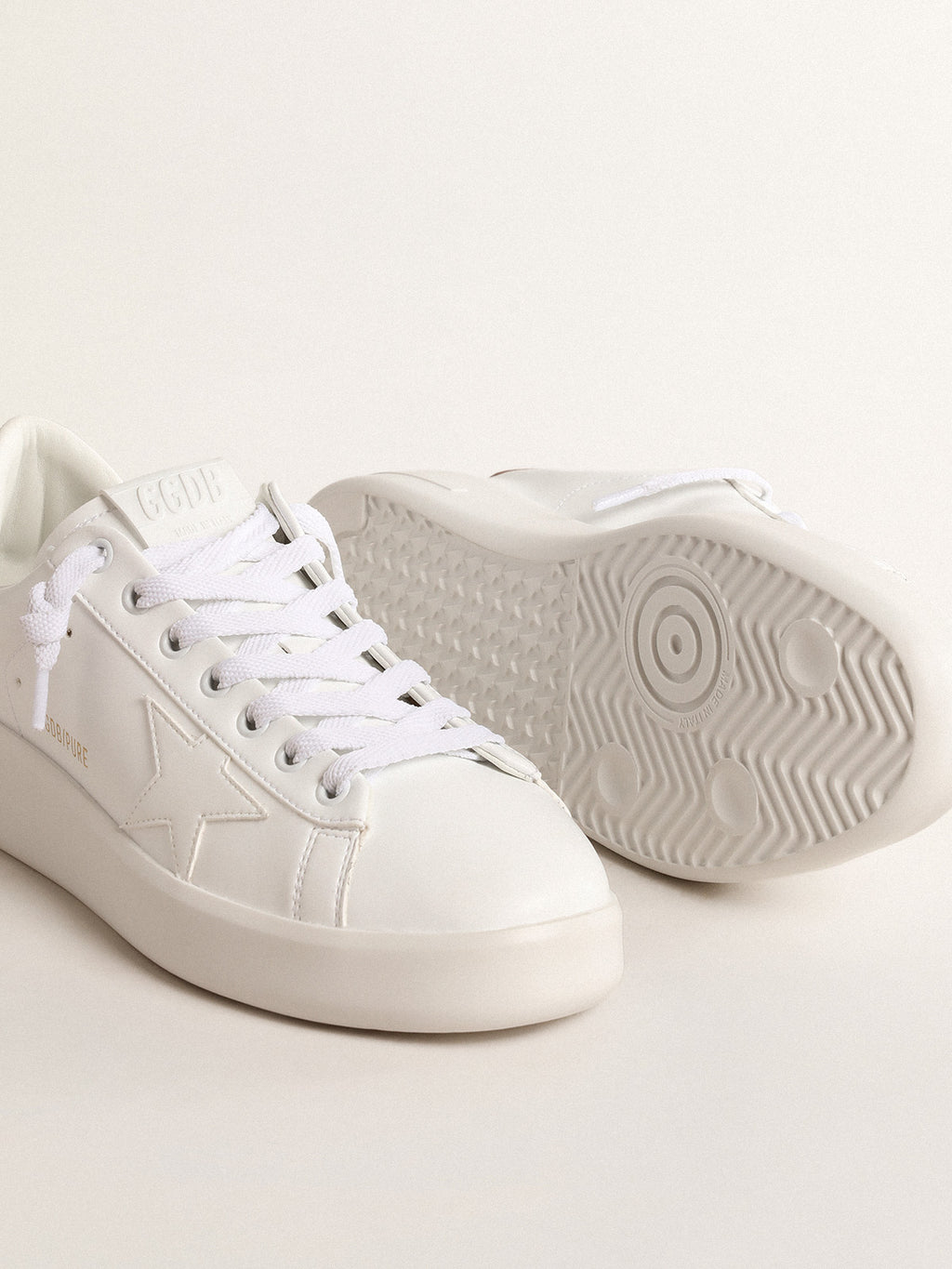 Bio-based Purestar with bronze metallic leather heel tab| Golden Goose