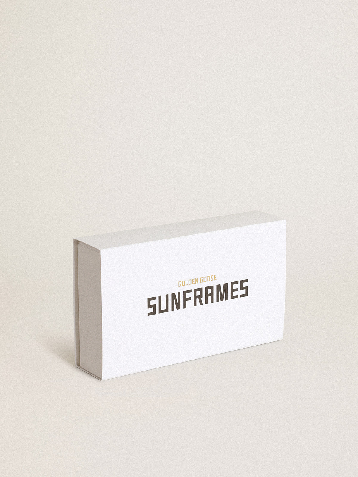 Rectangular-style Sunframe Jackie with clear baby blue frame| Golden Goose