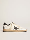 Men's Ball Star in white nappa with black star| Golden Goose