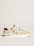 Stardan in nubuck and crackle leather with silver metallic leather star| Golden Goose