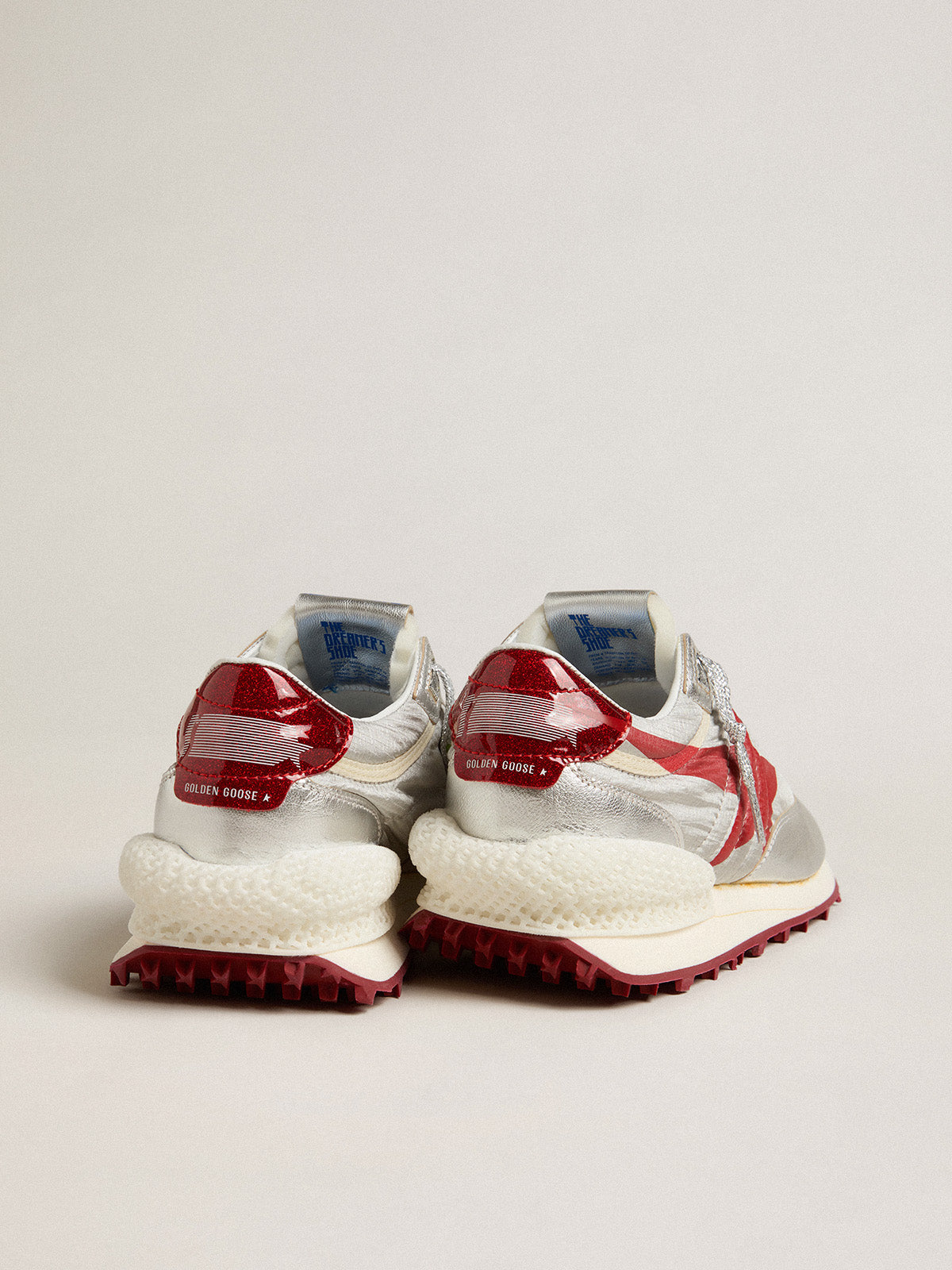 Exclusive HAUS of Dreamers women's Marathon with silver glitter upper| Golden Goose