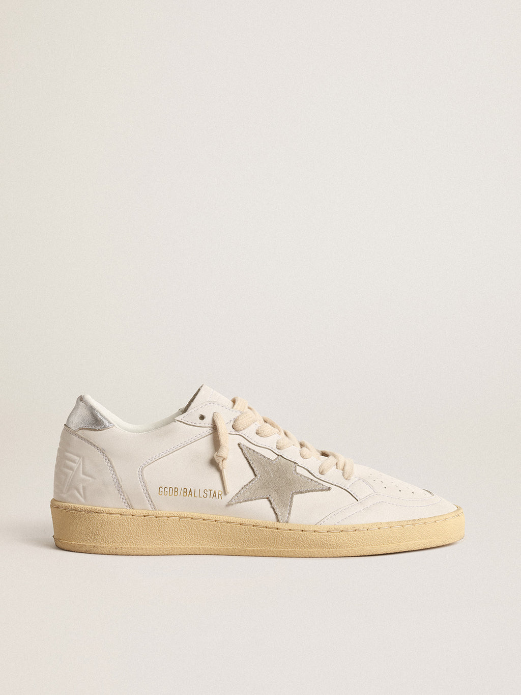 Ball Star with suede star and metallic leather heel tab| Golden Goose