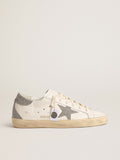 Women's Super-Star with silver Swarovski crystal star and heel tab| Golden Goose