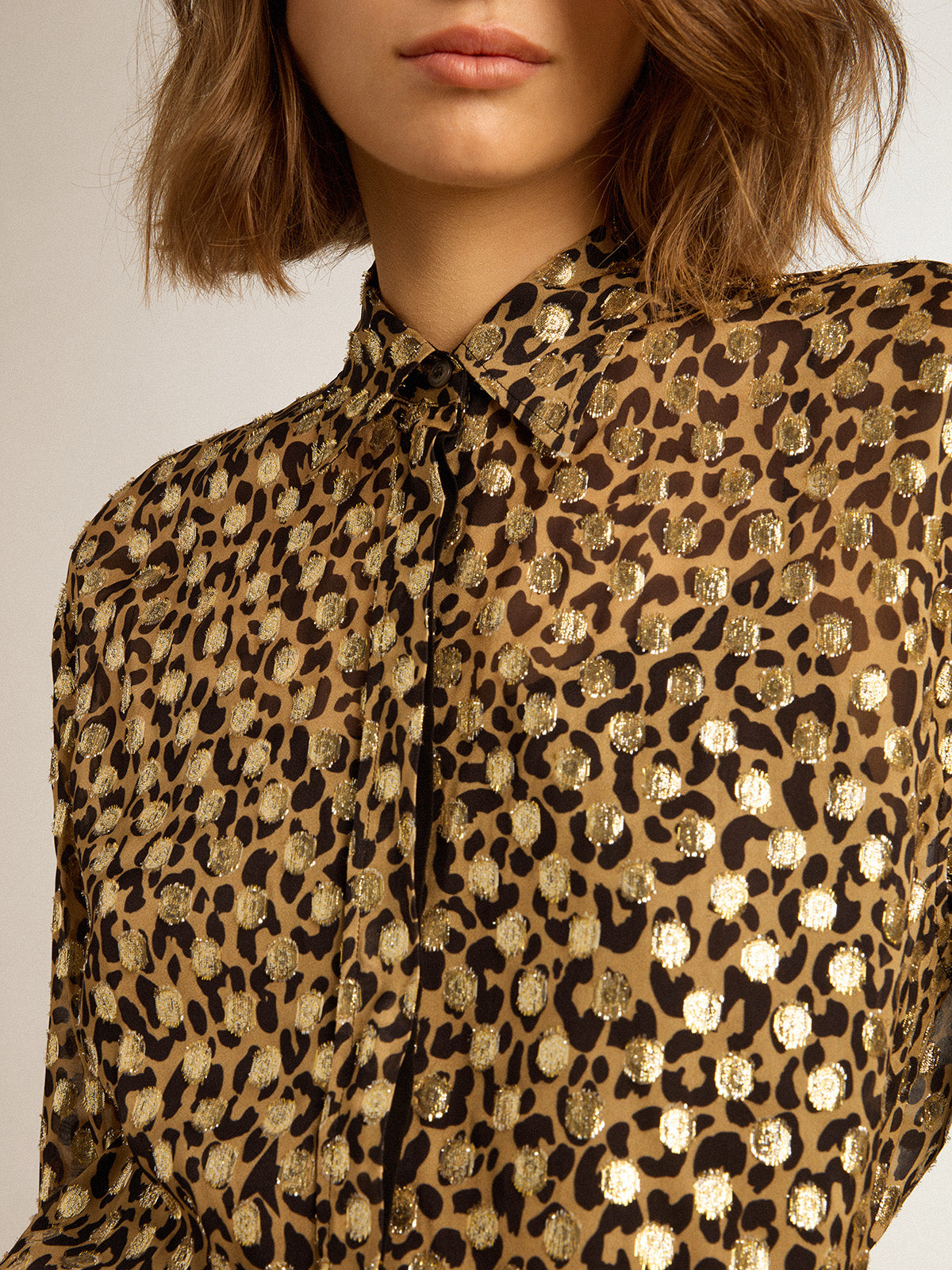 Women's animal print shirt| Golden Goose