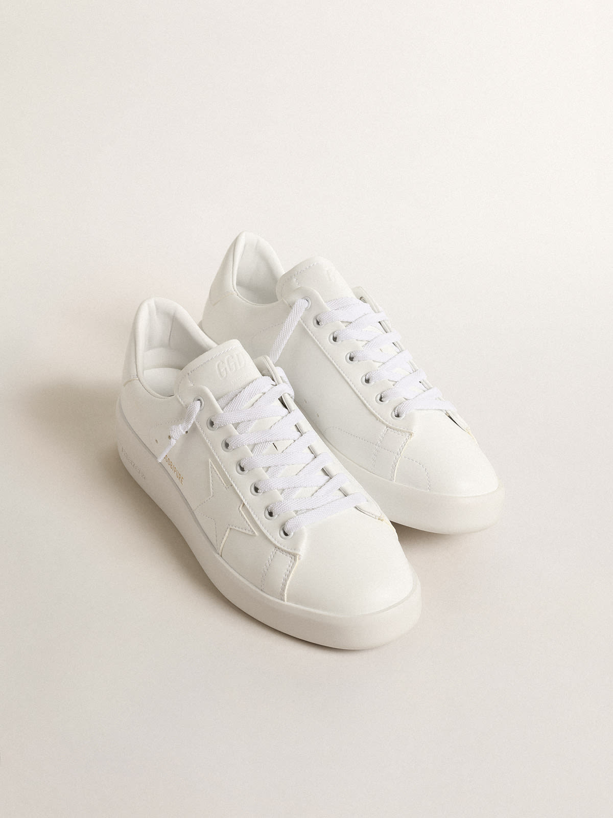 Women's bio-based Purestar with white star and heel tab| Golden Goose