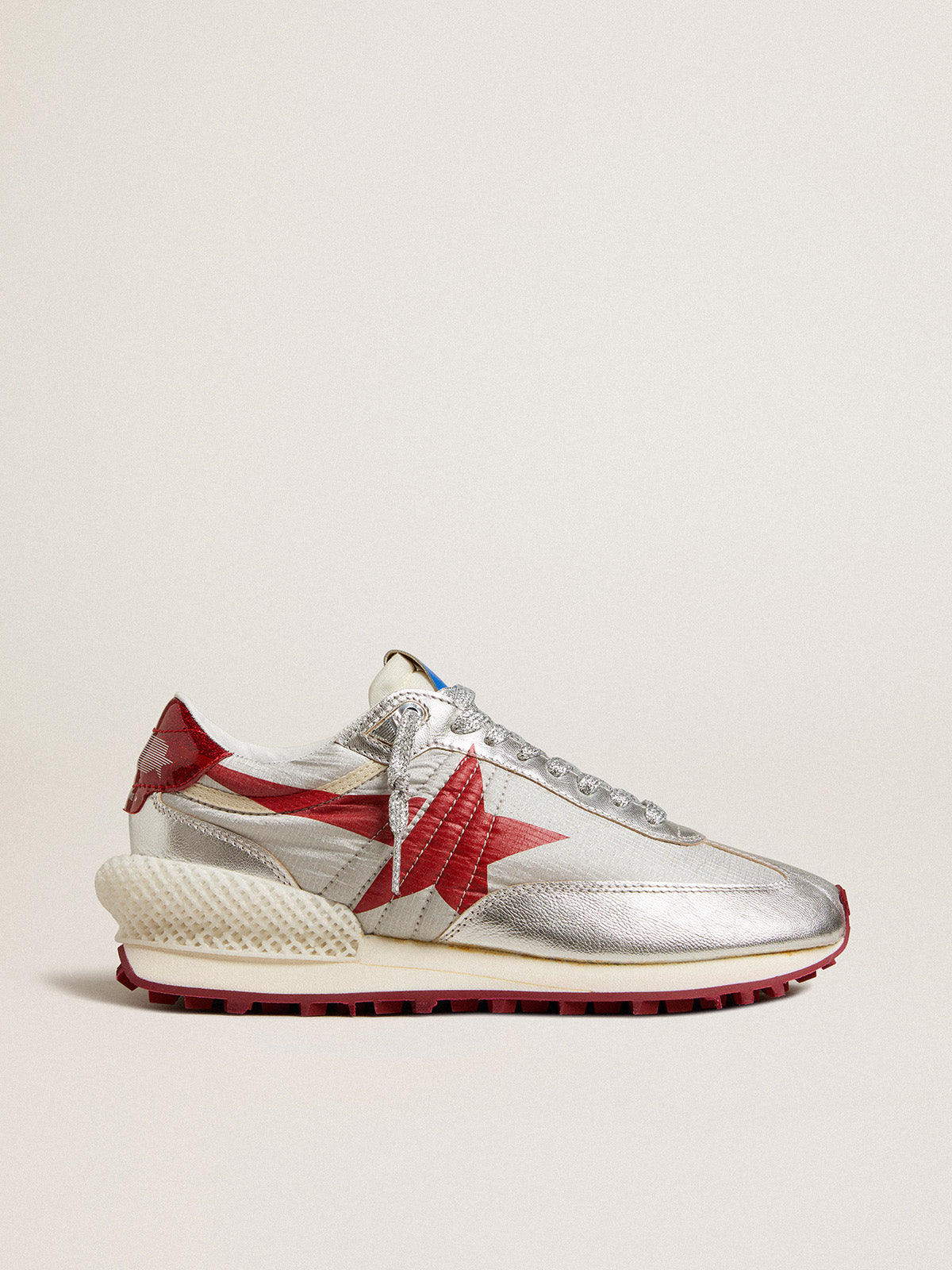 Exclusive HAUS of Dreamers women's Marathon with silver glitter upper| Golden Goose