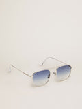Sunframe Roger aviator model with silver frame| Golden Goose
