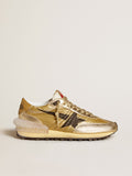 Women's Gold Marathon with gold nylon upper| Golden Goose