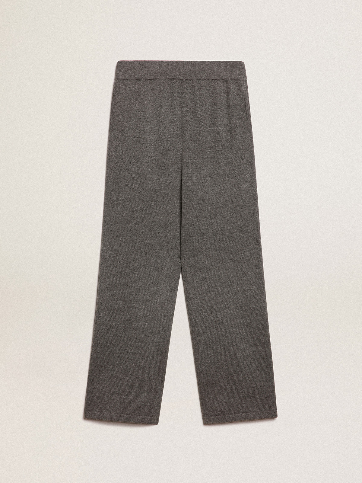Gray cashmere blend women's joggers| Golden Goose